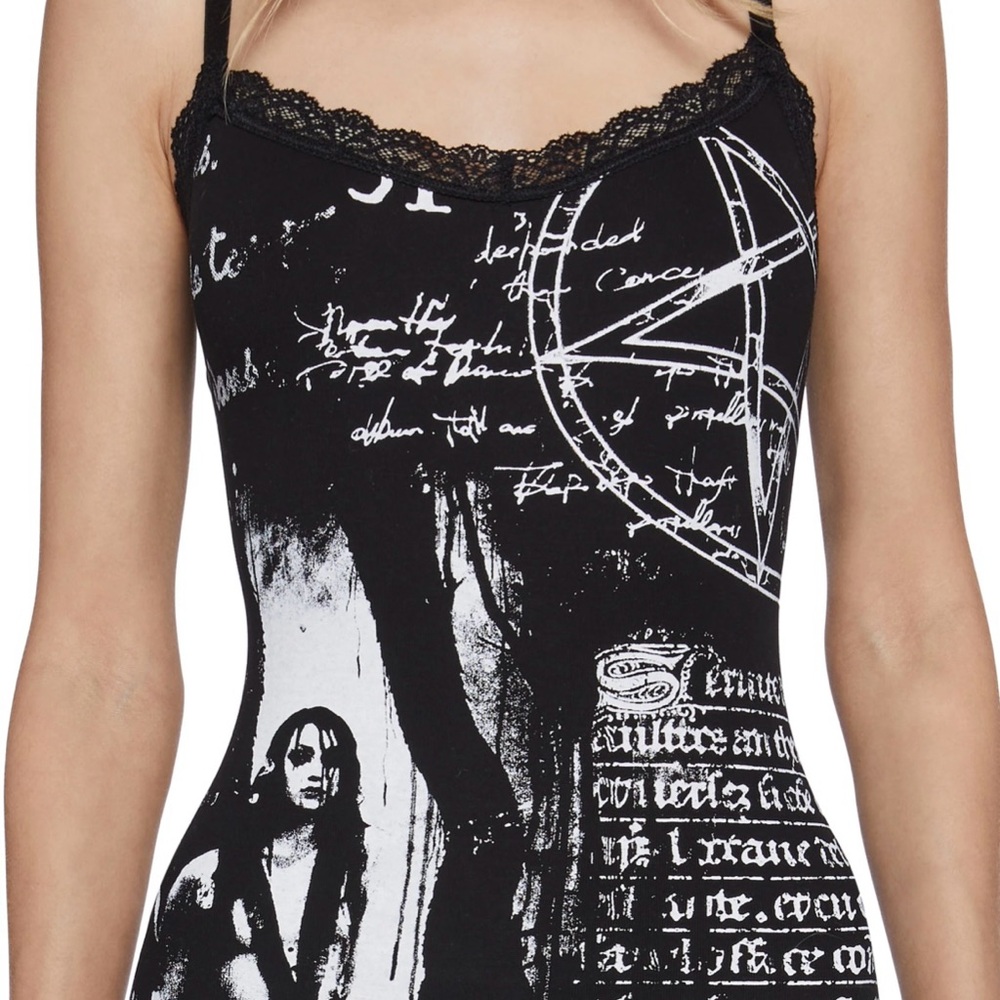 Goth Body Con Dress - Picture 4 of 4